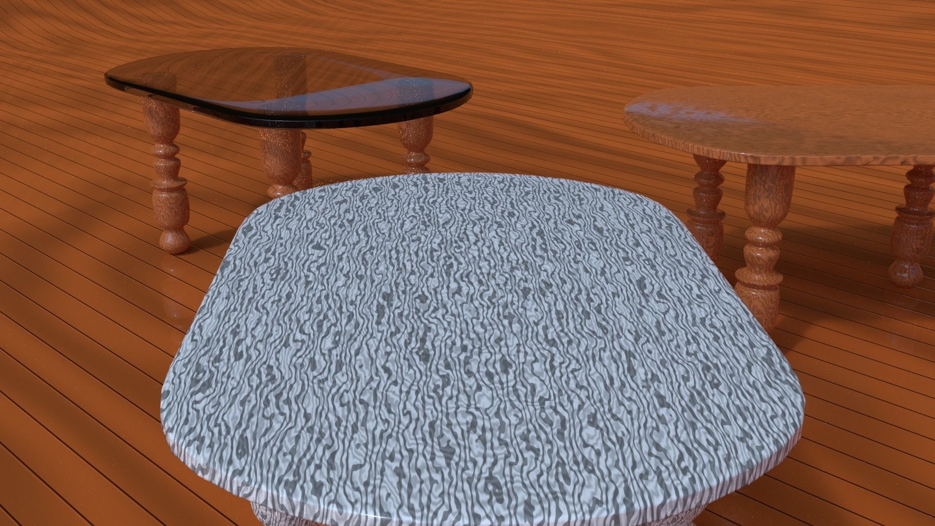 Mini Tables Set 3D model | CGTrader