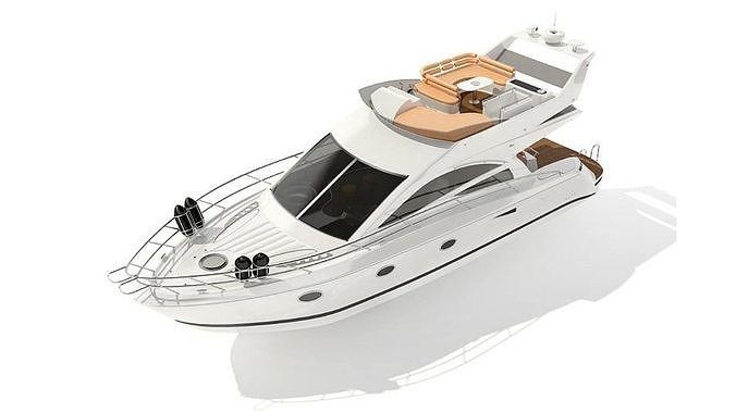 Mini Yacht 3D Model 3D model