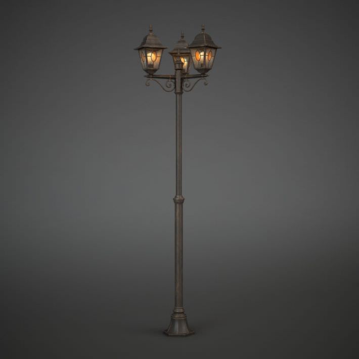 Old Street Lamp 3D model