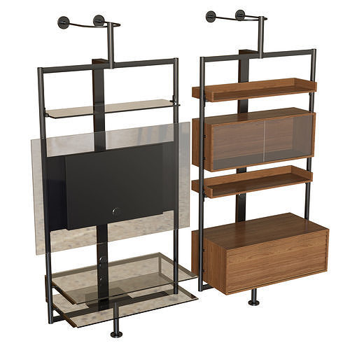 Ubiqua Modular Bookcase 3D model