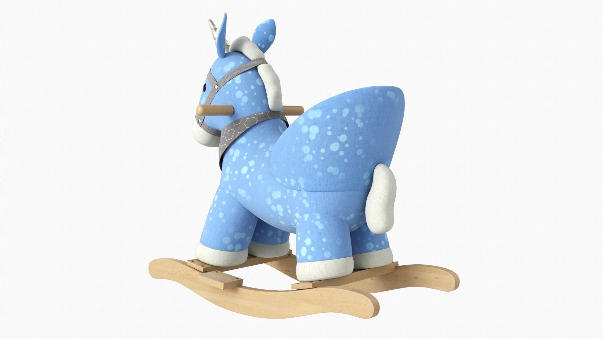 Baby rocking chair unicorn 02 3D model CGTrader