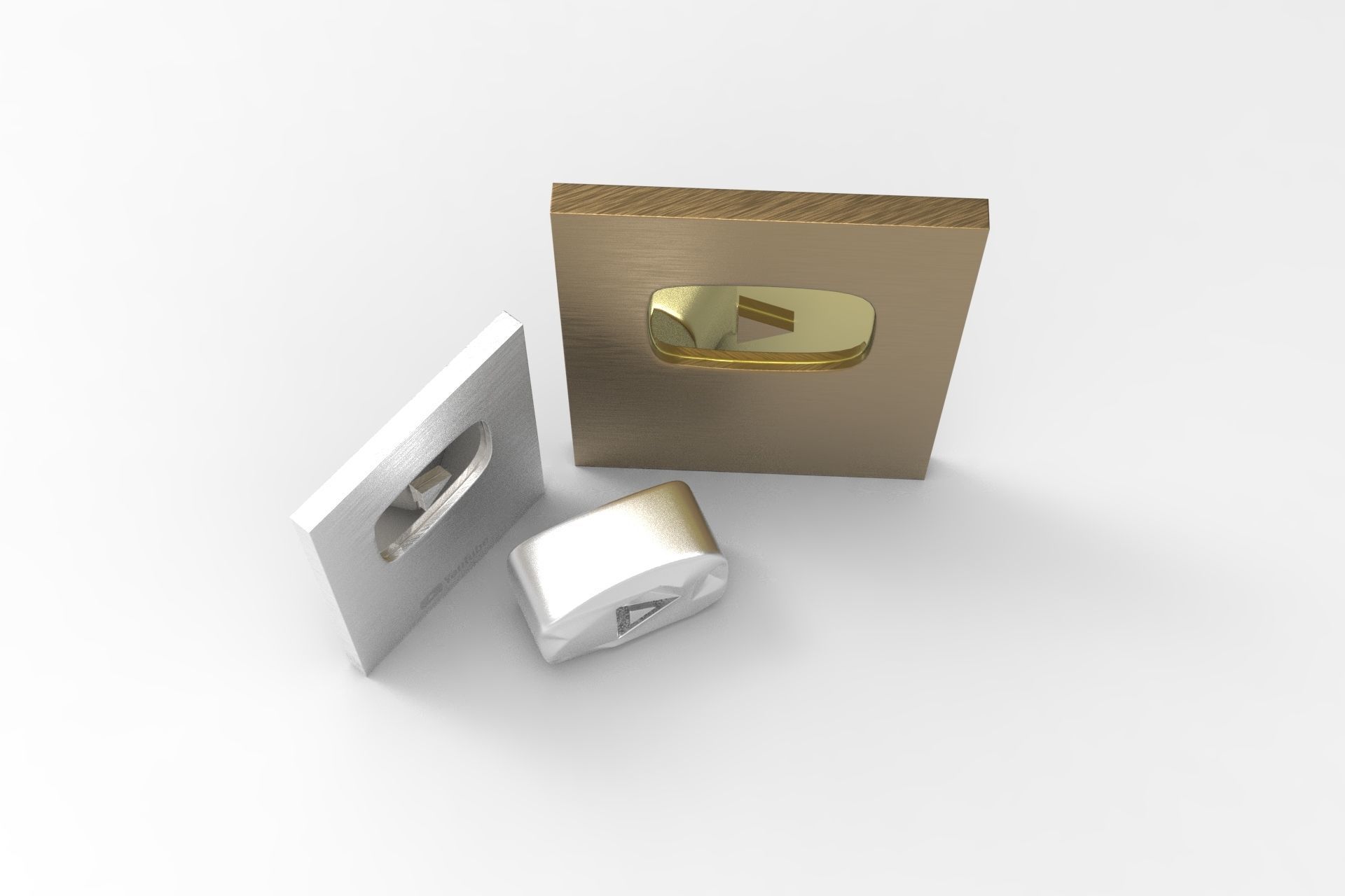 3D model Youtube Plate Awards VR / AR / low-poly | CGTrader