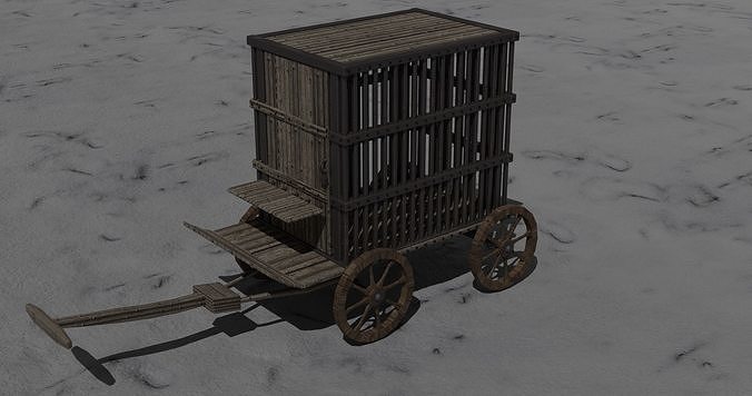 3D model Prison cart VR / AR / low-poly | CGTrader
