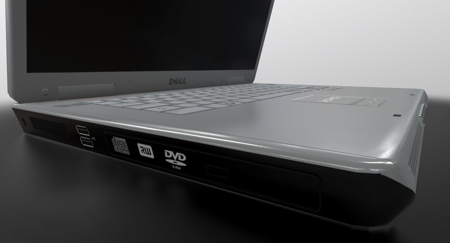 3D model Laptop Dell XPS M1710 VR / AR / lowpoly CGTrader