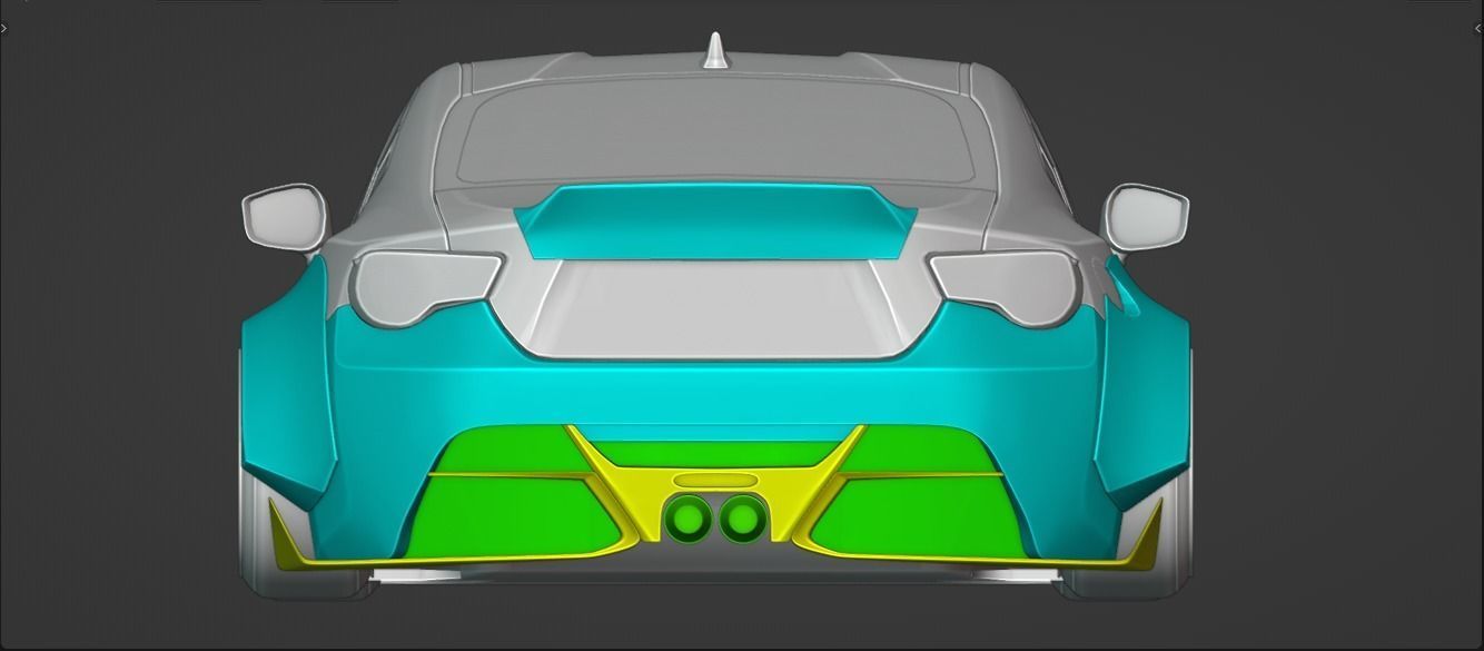 Toyota GT86 Karma V1 Number 06 BodyKit 3D model CGTrader