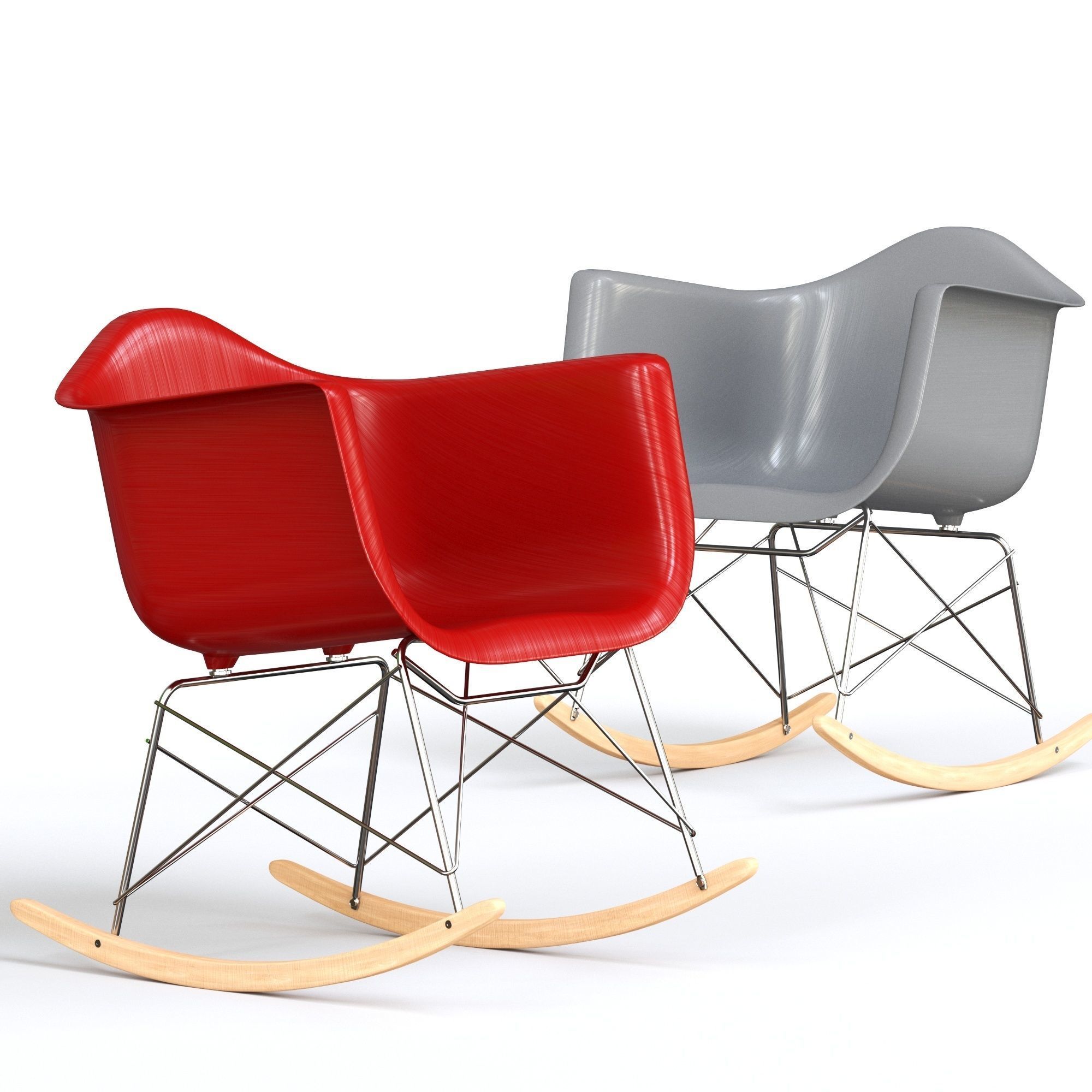 Eames Rocker Chair 3D model CGTrader