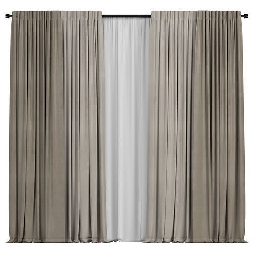 Curtains 0021 3D model