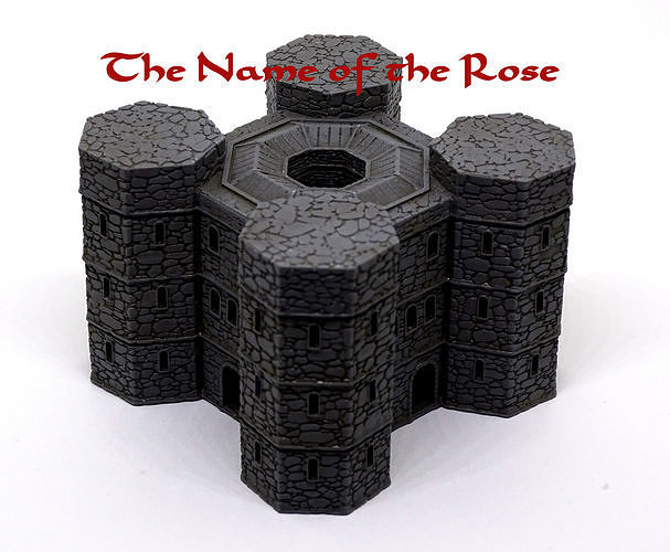 THE AEDIFICIUM -THE NAME OF THE ROSE- 3D model 3D printable | CGTrader