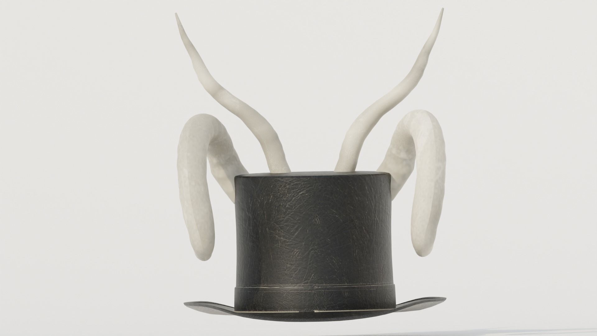 3D model Horned Top Hat VR / AR / lowpoly CGTrader