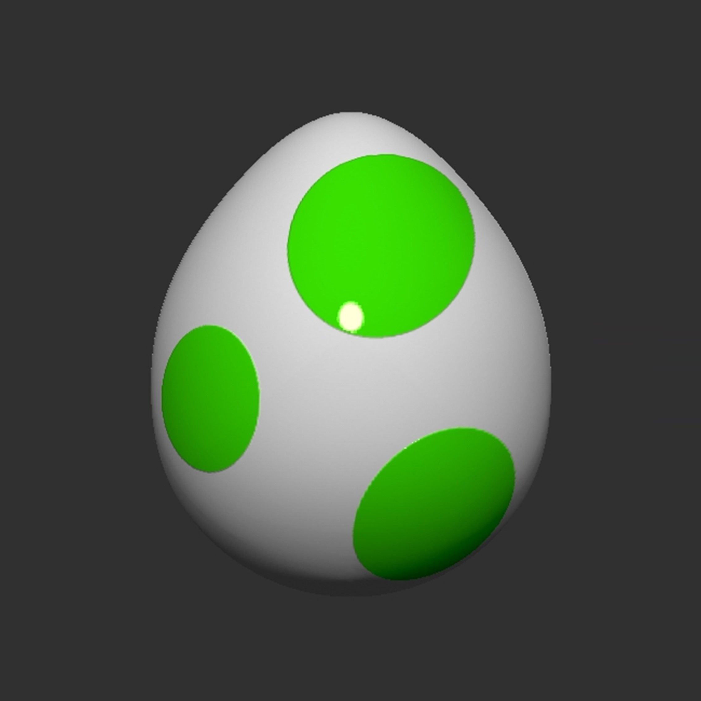 Yoshi Egg 3D model 3D printable | CGTrader