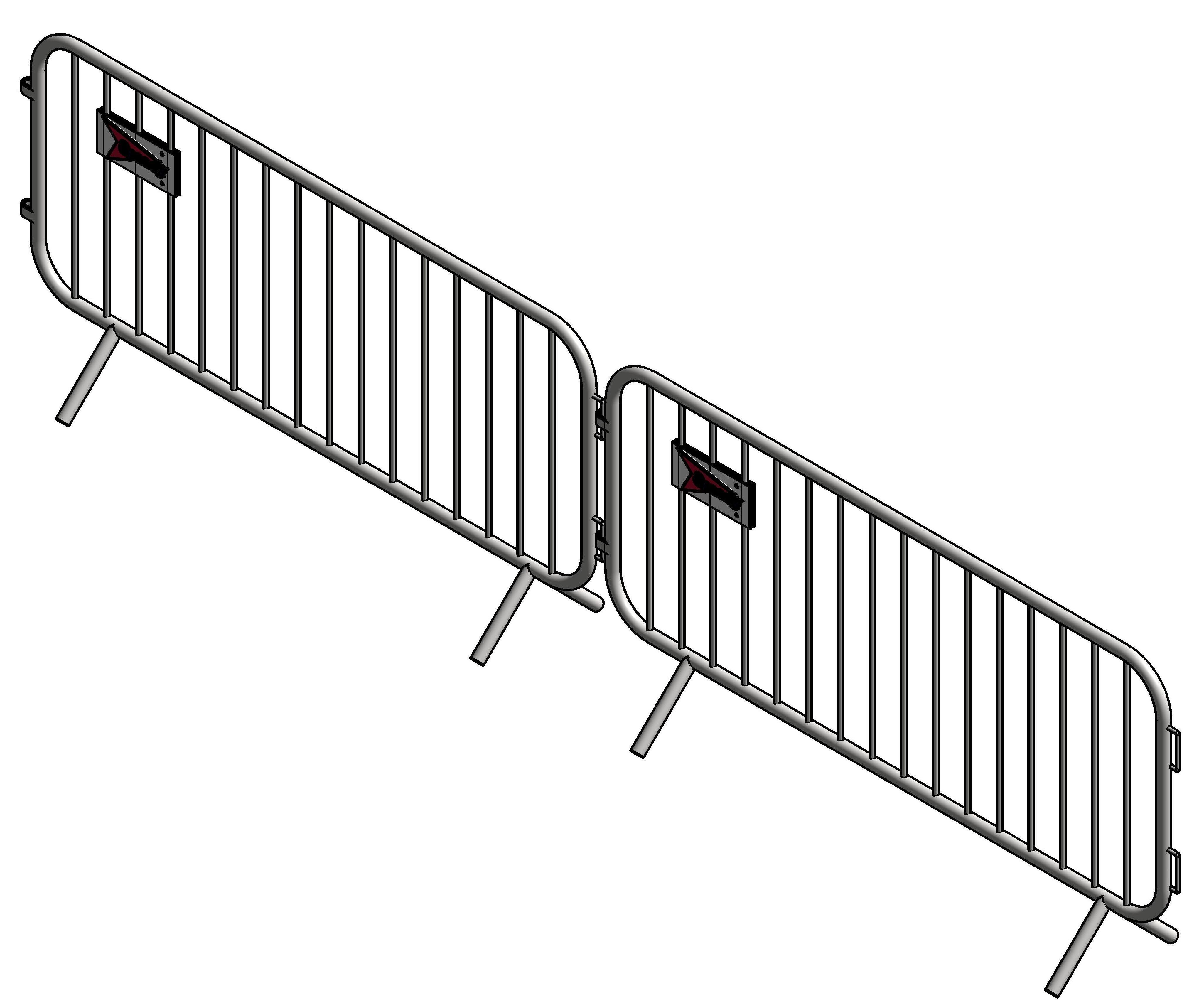 3D model Crowd Control Barriers07 VR / AR / lowpoly CGTrader