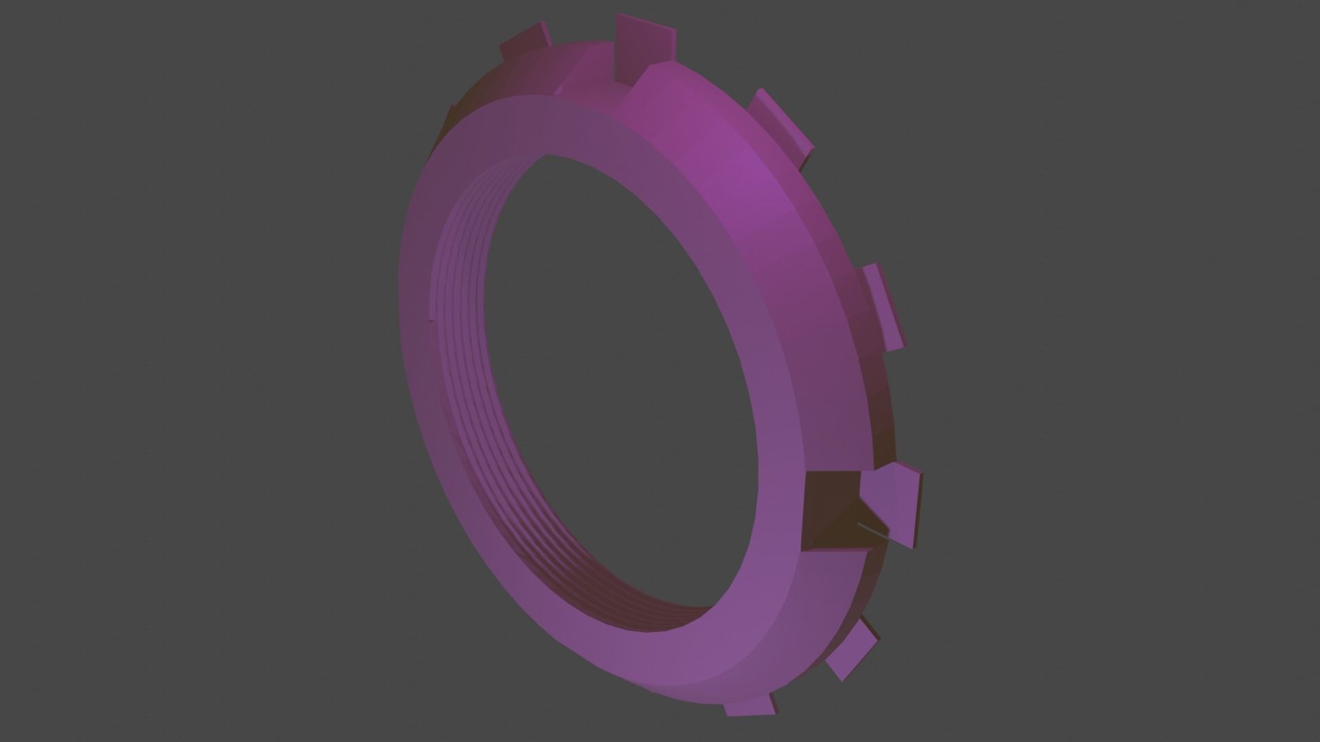 Lock Nut And Lock Waher 3D model CGTrader