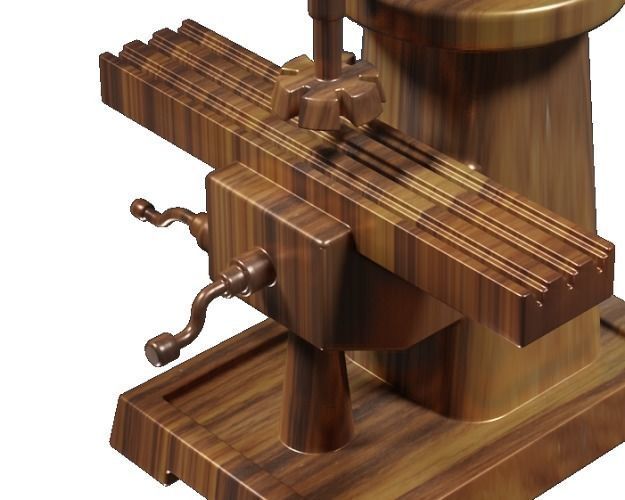 3D model Wooden Milling Machine Toy VR / AR / lowpoly CGTrader