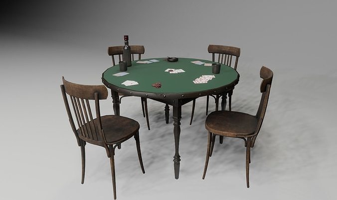 Game Table Low-poly 3D model