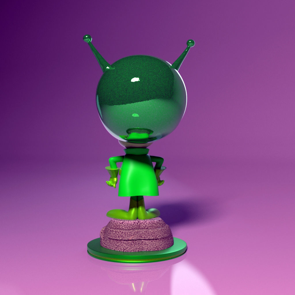 The Great Gazoo The Flintstones Show 3D model 3D printable CGTrader