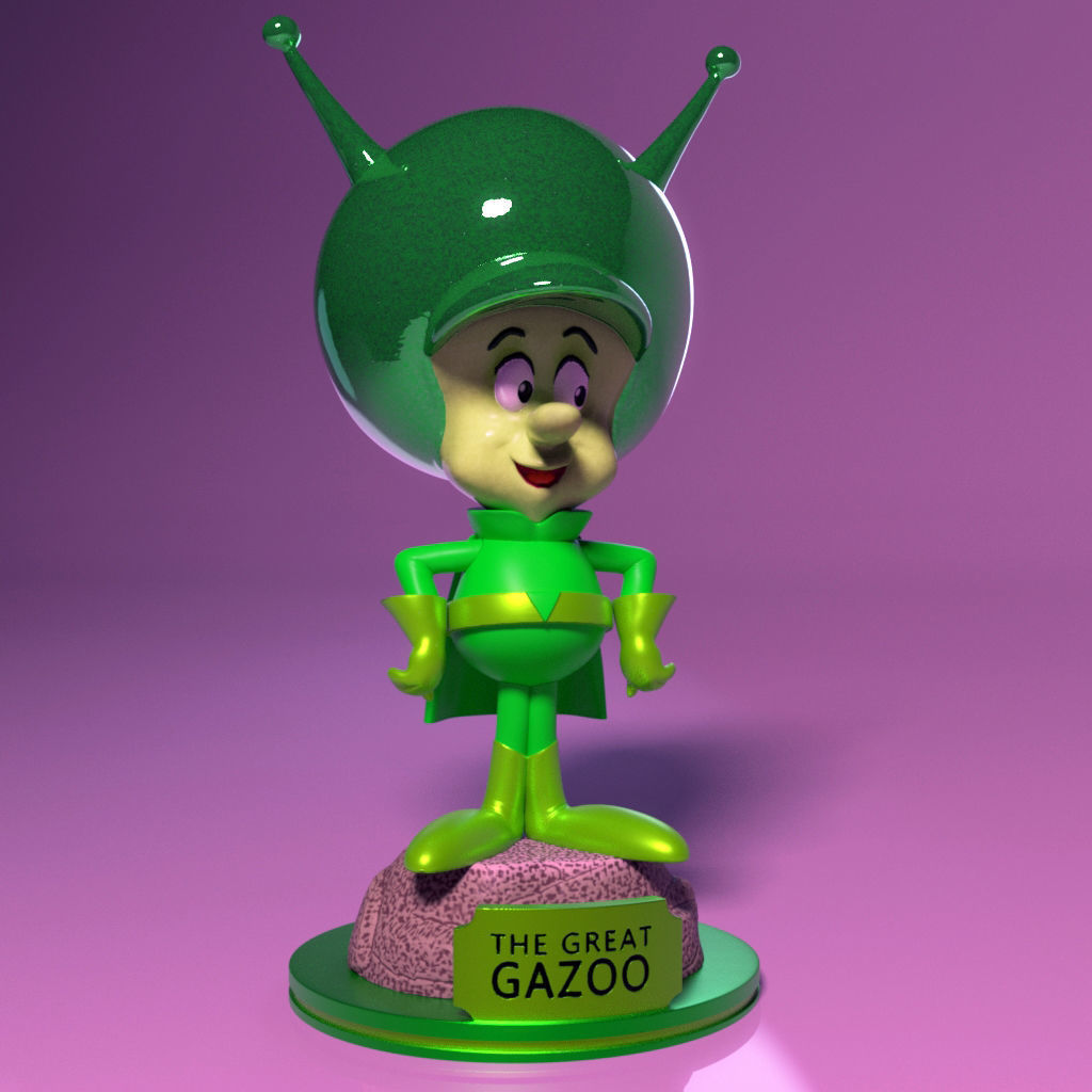 The Great Gazoo The Flintstones Show 3D model 3D printable CGTrader