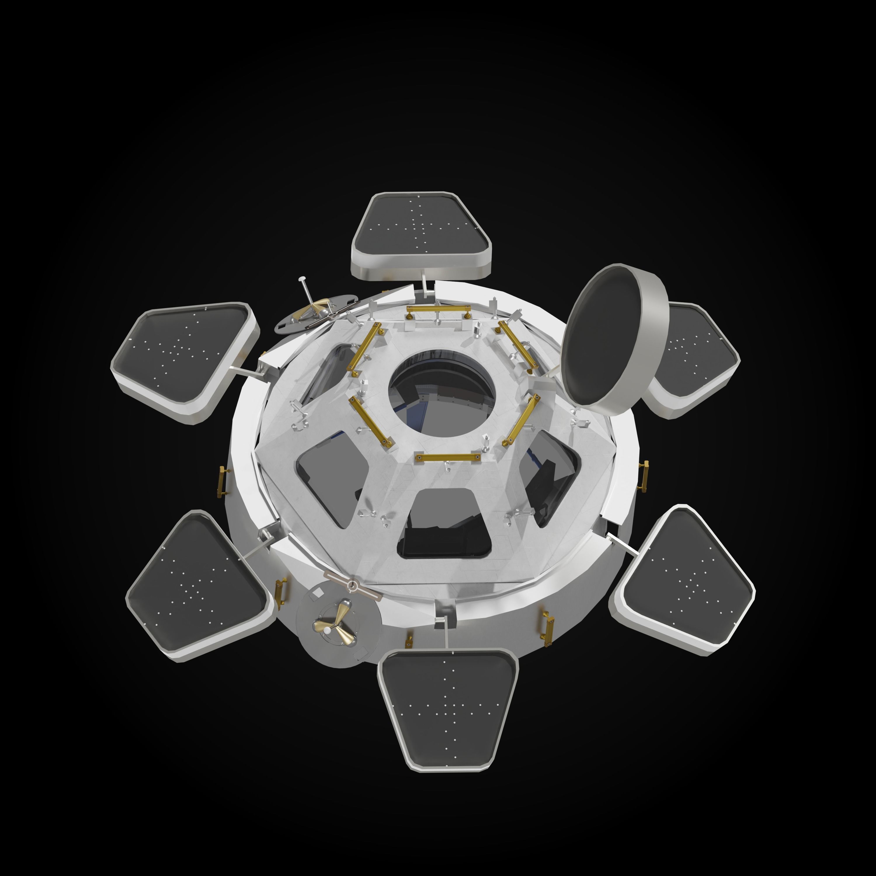 ISS Cupola module 3D model CGTrader