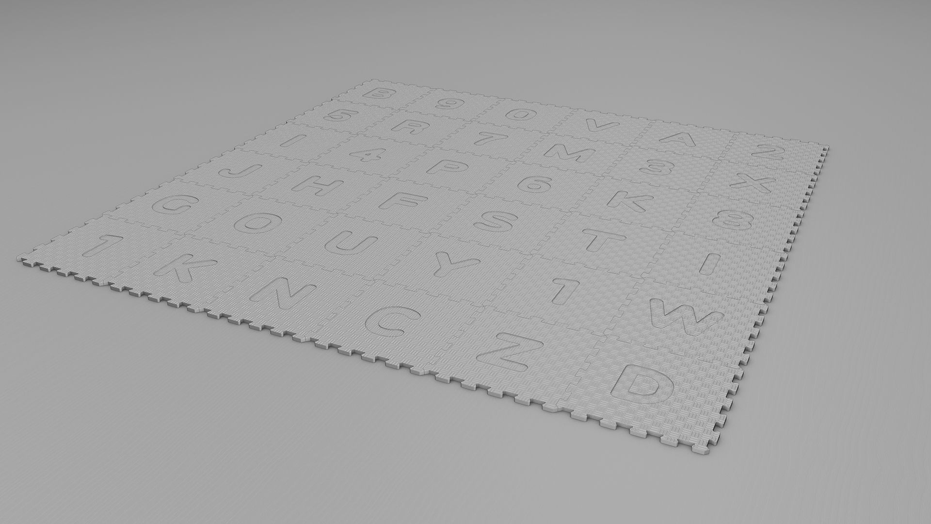 Foam mat 3D model rigged CGTrader