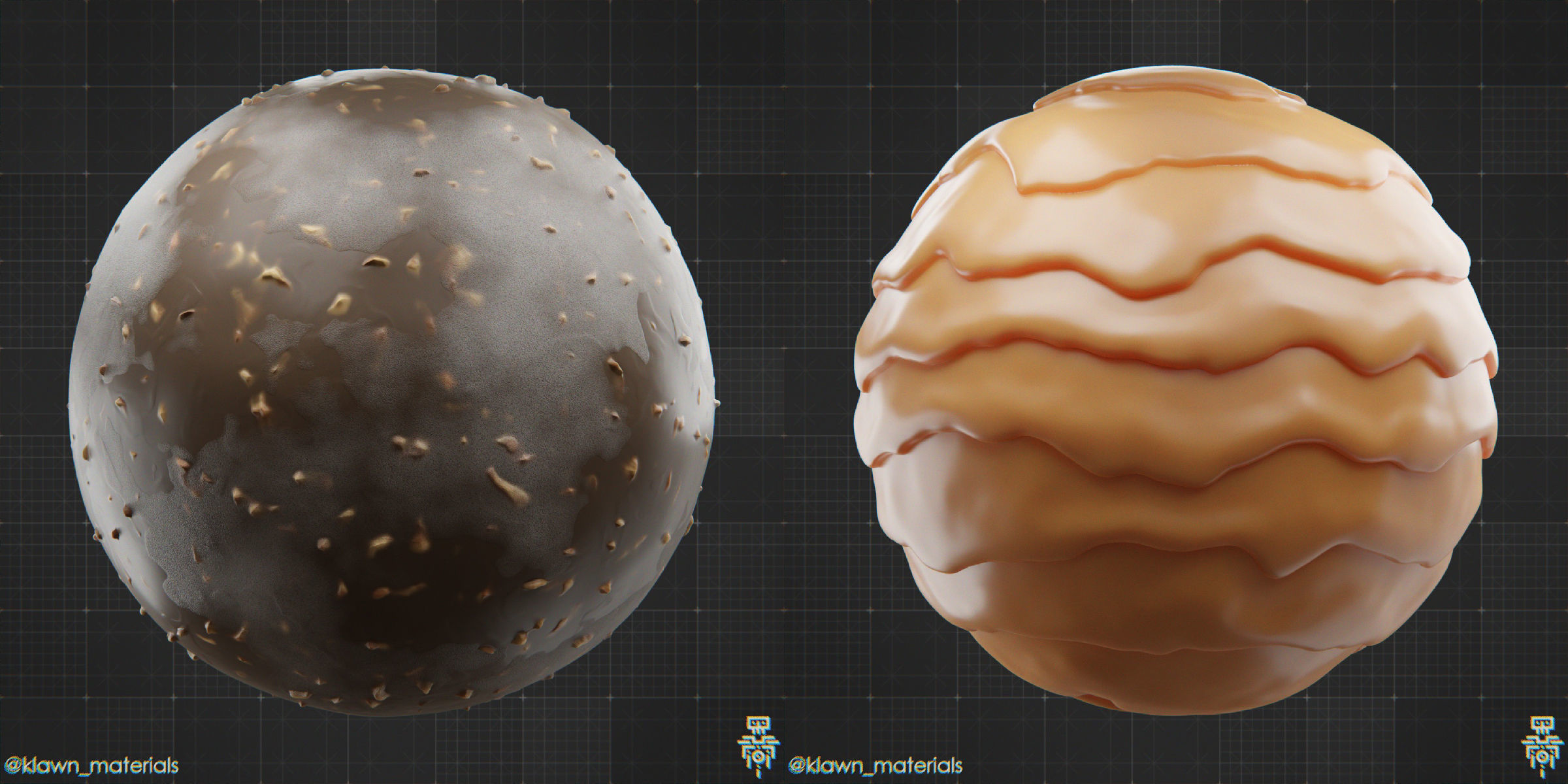 10in1 Procedural Ice Cream Materials for Blender 3D model CGTrader