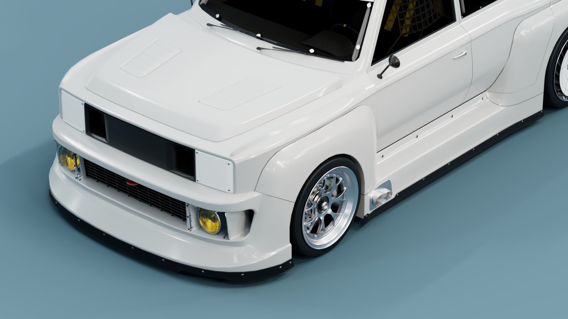 80s 70s Racing SUV 3D model | CGTrader