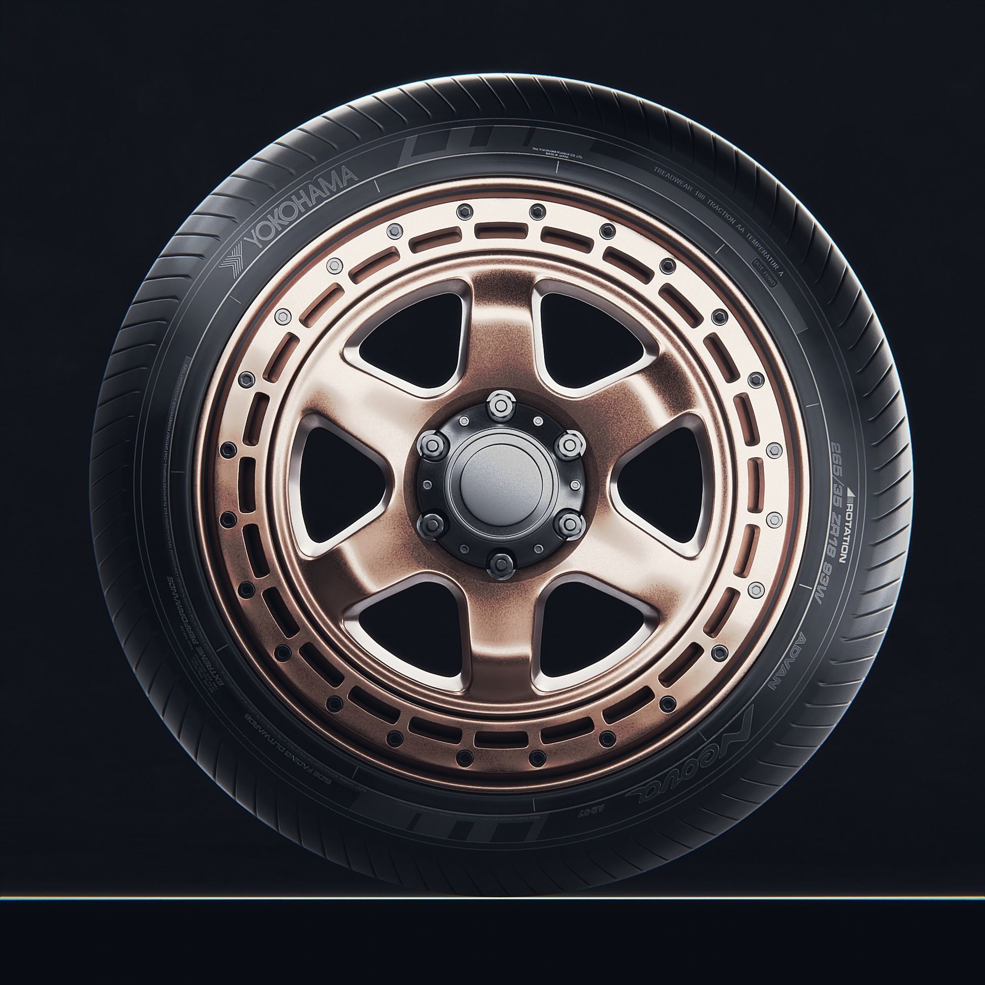 Fuel Block D750 Yokohama Neova 3D model CGTrader