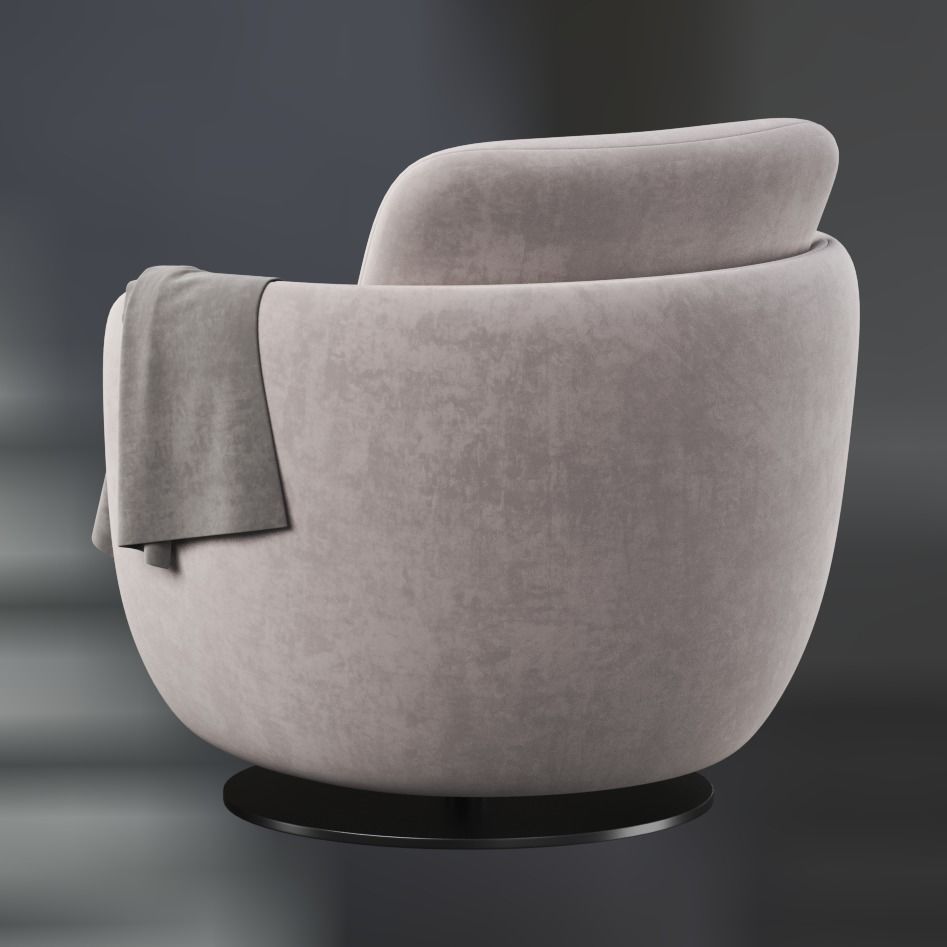 Wittmann Miles Lounge armchair 3D model CGTrader