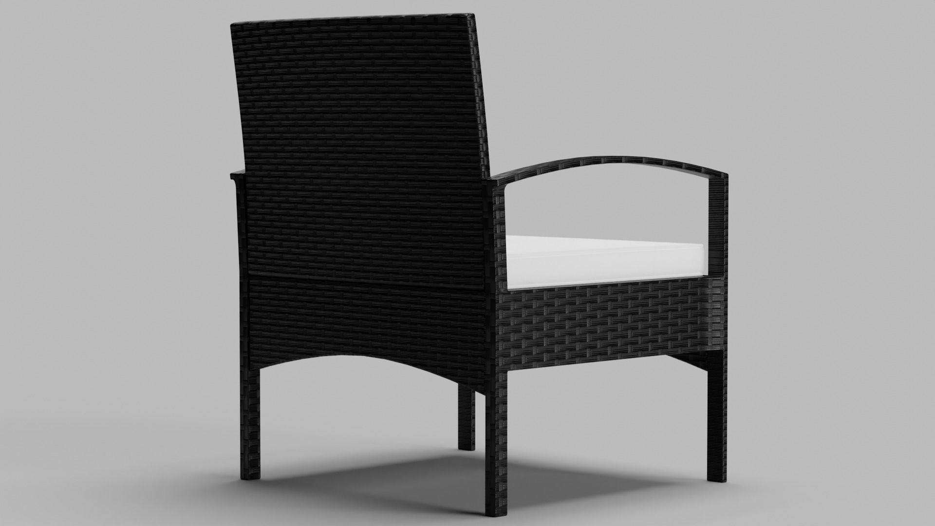 3D model Wicker chairs with table VR / AR / lowpoly CGTrader