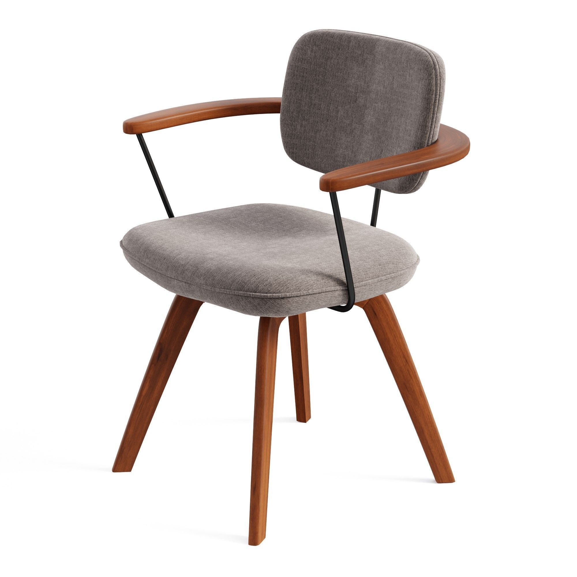 John Lewis Partners Soren Office Chair GreyBrown 3D model CGTrader