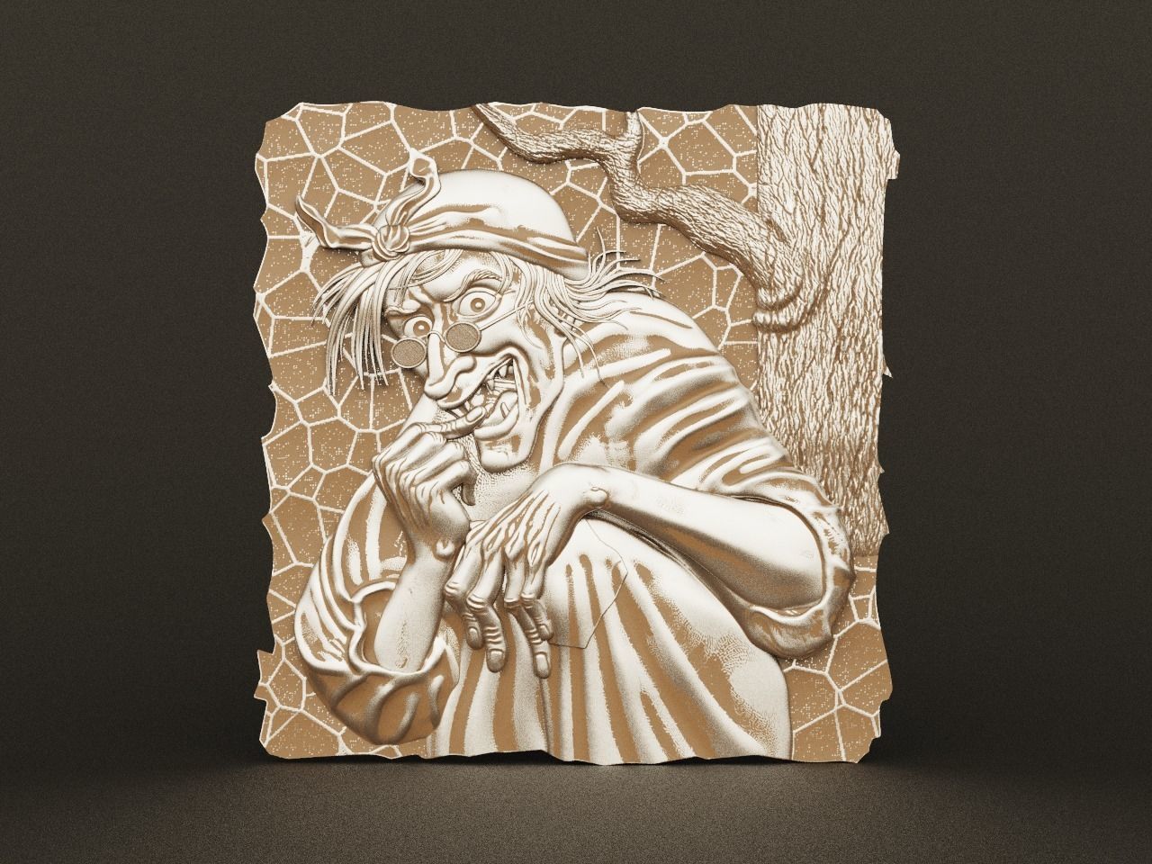 3D panel Witch Baba Yaga 3D model 3D printable | CGTrader