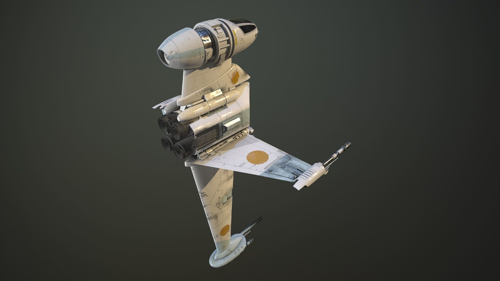 B Wing Star Wars 3D model | CGTrader