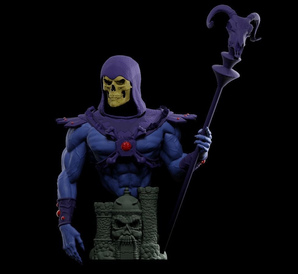 Masters of The Universe Skeletor bust sculpture - 3D print model 3D ...