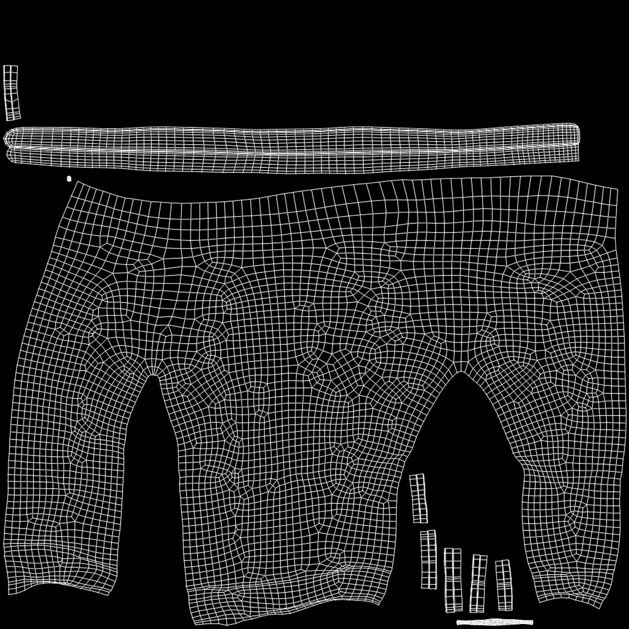 3D model Mens Drop Waist Skinny Jeans With Boots VR / AR / lowpoly