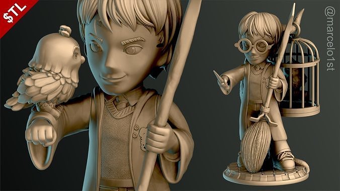 SIMPLES - Harry Potter 3D model 3D printable | CGTrader