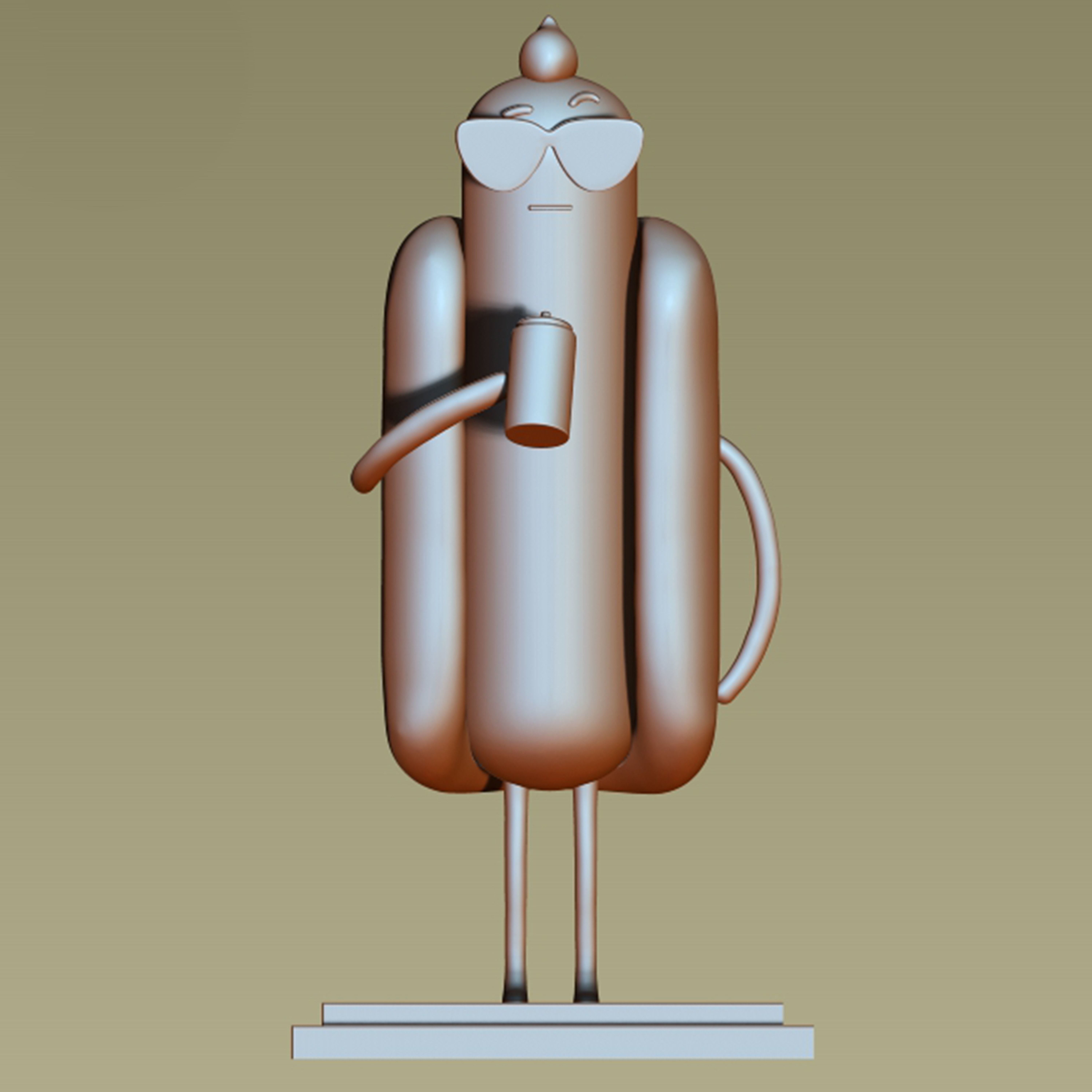 Hot Dog Guy The Amazing World of Gumball 3D model 3D printable CGTrader