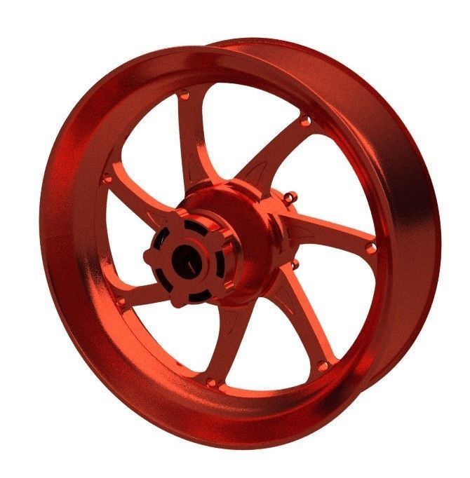 motorcycle wheels oz racing 3D model CGTrader