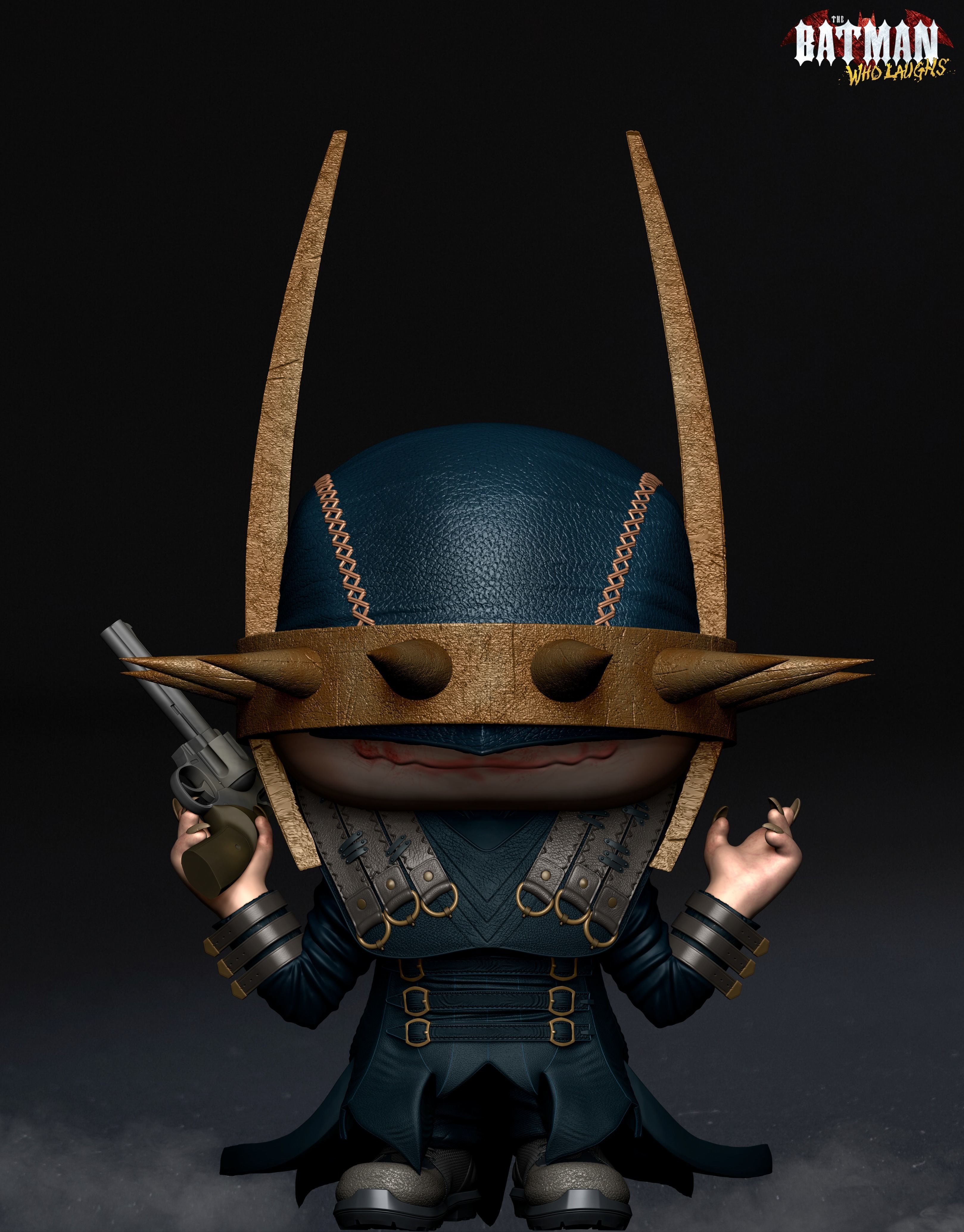 Batman Who Laughs Funko Pop 3D model 3D printable CGTrader