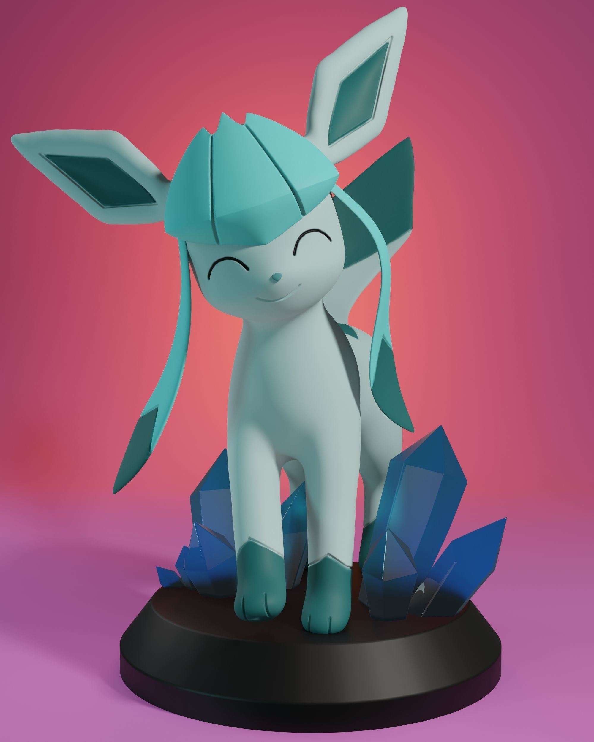 Pokemon glaceon 3D model 3D printable | CGTrader
