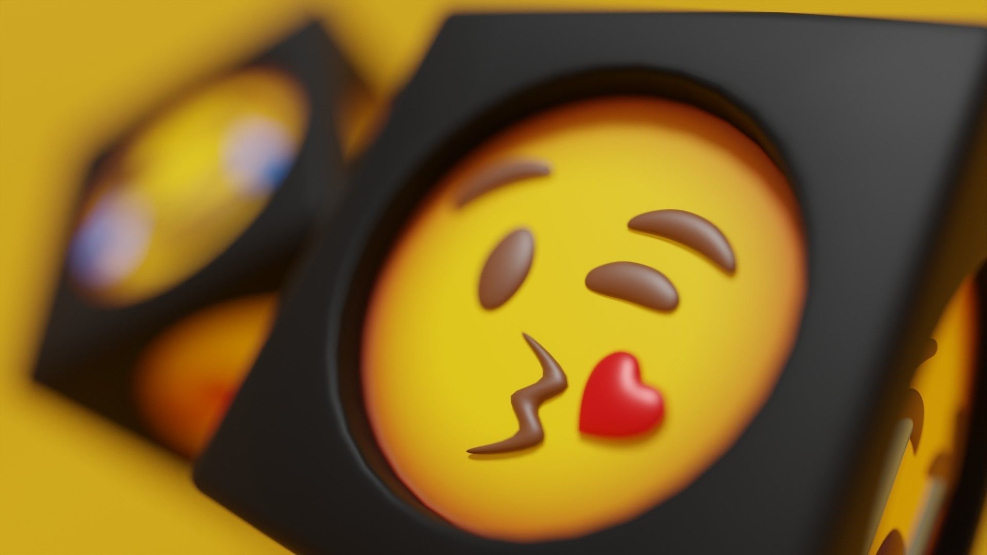 Emoji Dice 3D model CGTrader