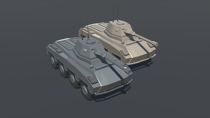 Battle Tank Lowpoly