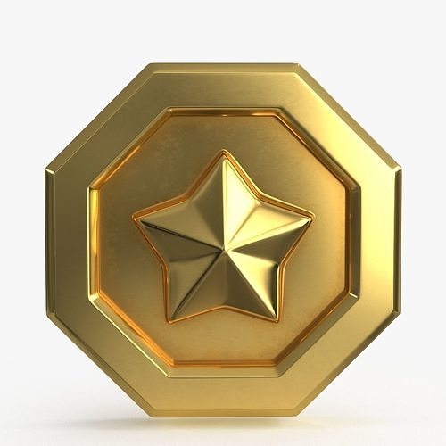 3d Game Coin v10 Low-poly 3D model