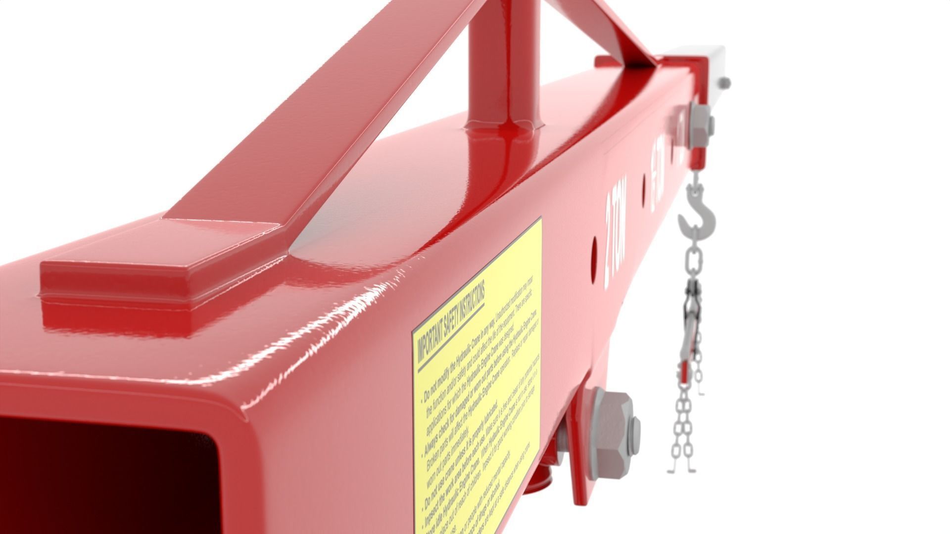 Engine Hoist v2 High Poly 3D model rigged CGTrader