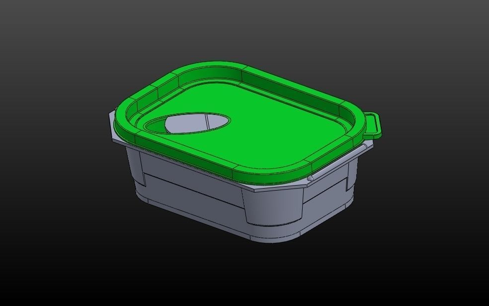 Lunch box 3D model 3D printable CGTrader