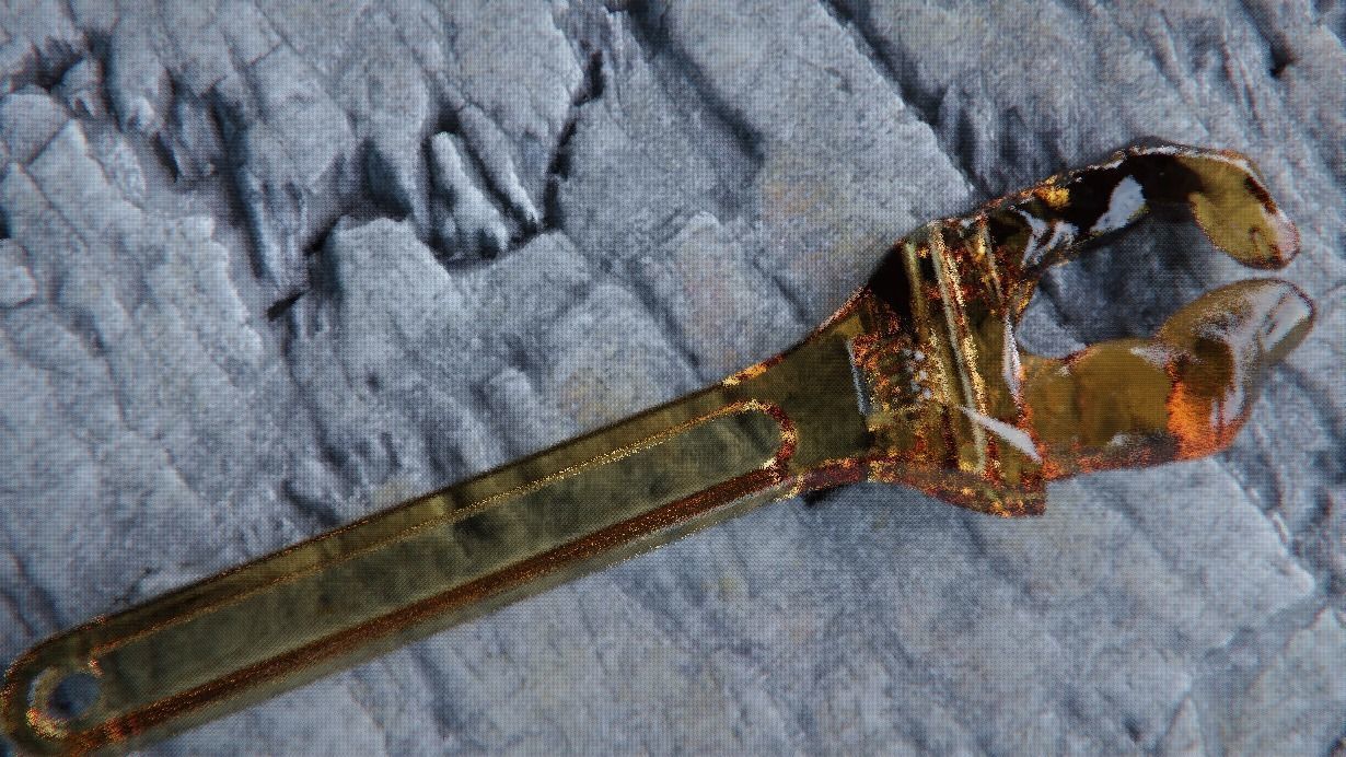 Hand Crescent Wrench Keychain Gag Gift 3D model 3D printable CGTrader