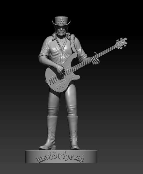 Lemmy Kilmister - Motorhead 3D model 3D printable | CGTrader