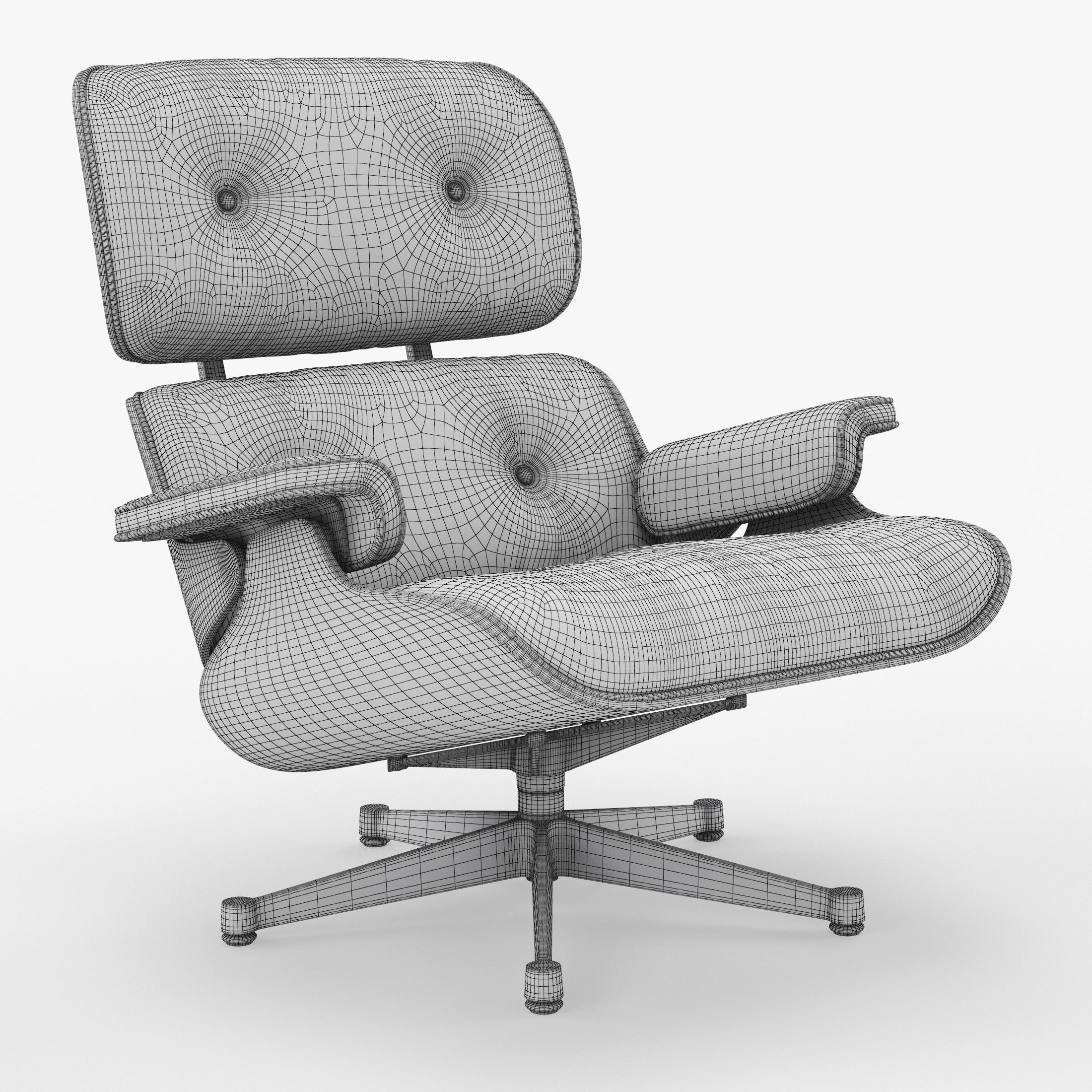 Vitra Lounge Chair Classic 3D model CGTrader