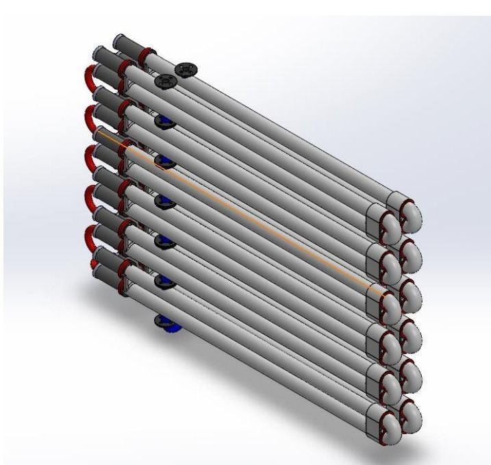 Heat exchanger Hairpin 3D model 3D printable CGTrader