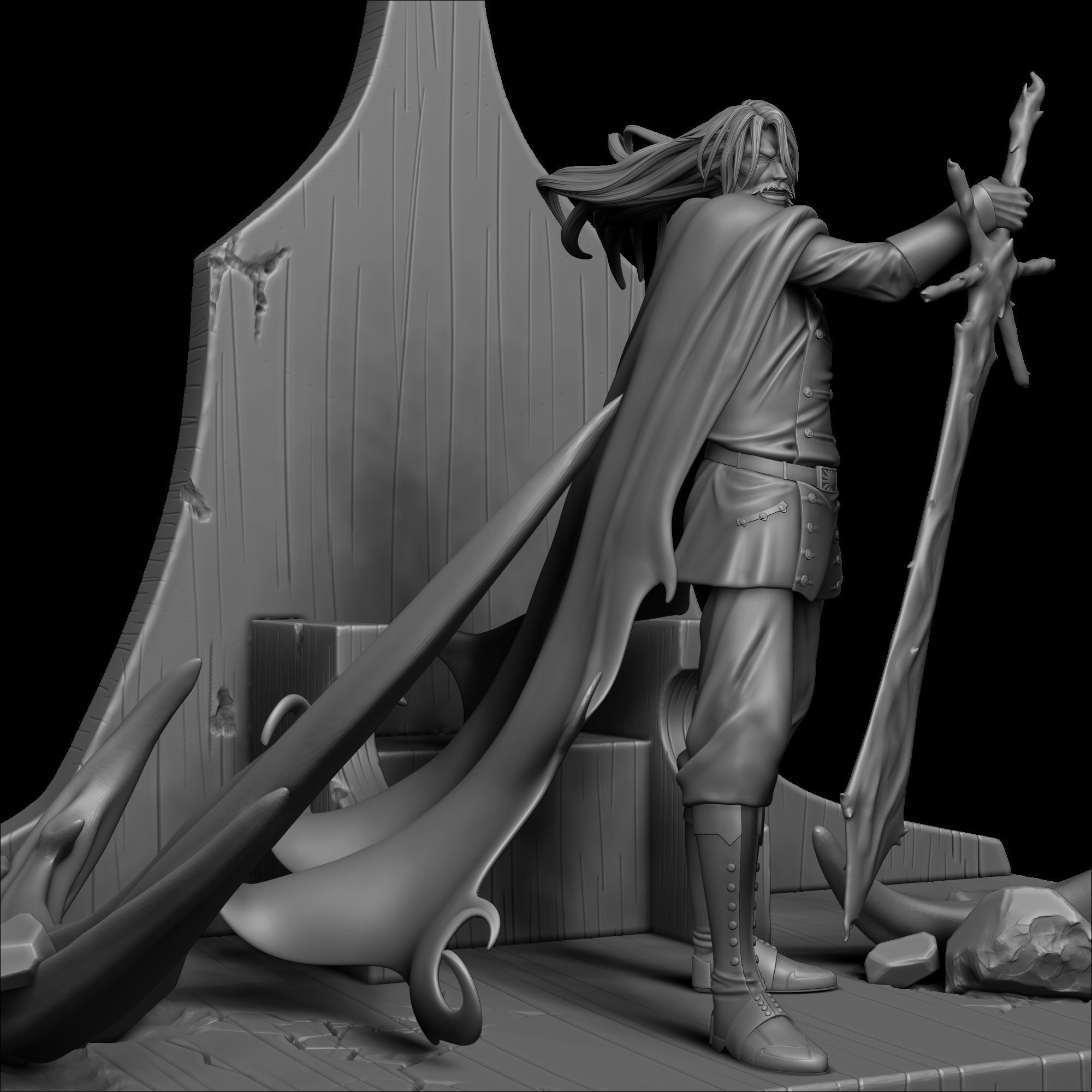 Ichigo Vs Yhwach Bleach 3D model 3D printable CGTrader