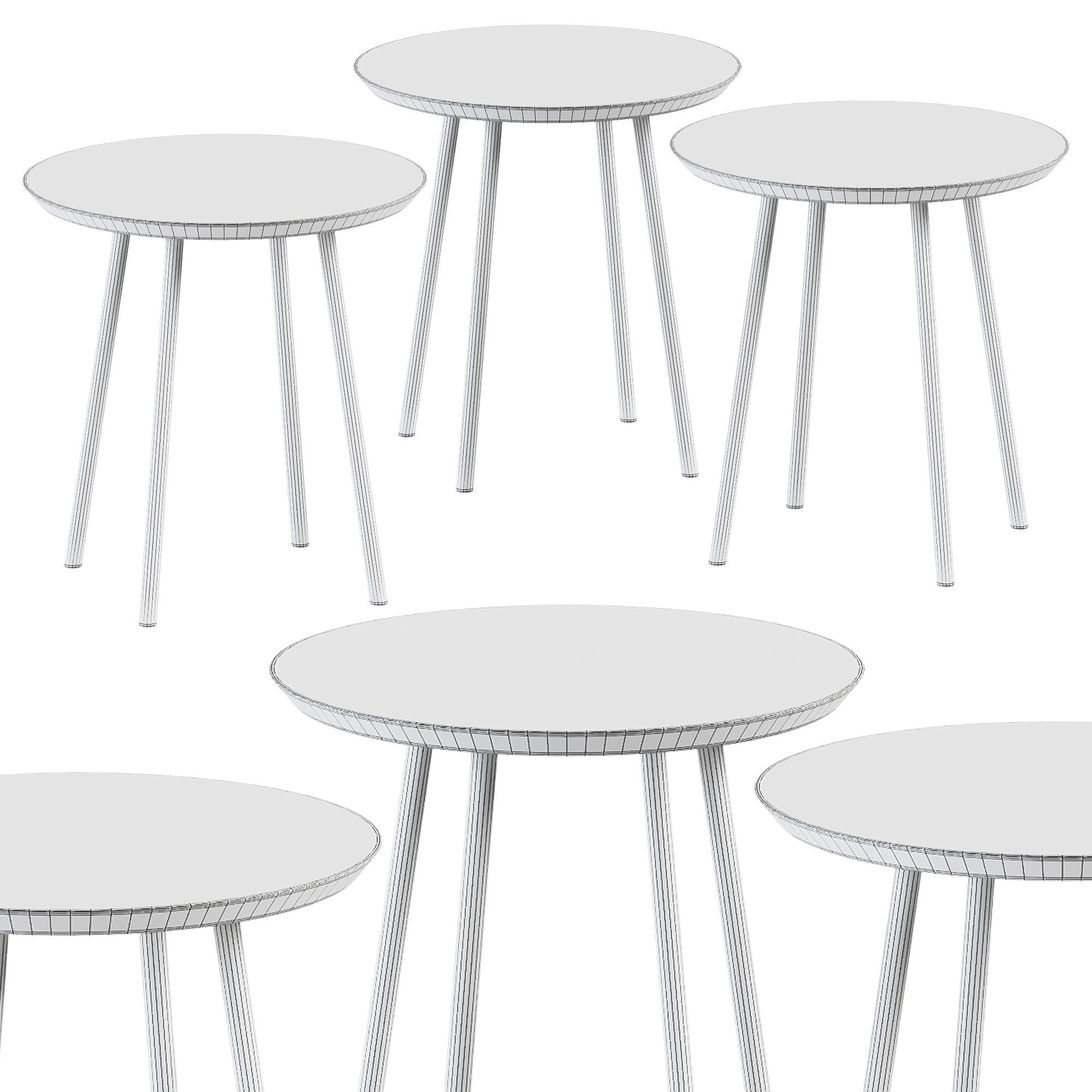 JYSK Side Table NYBO 3D model CGTrader