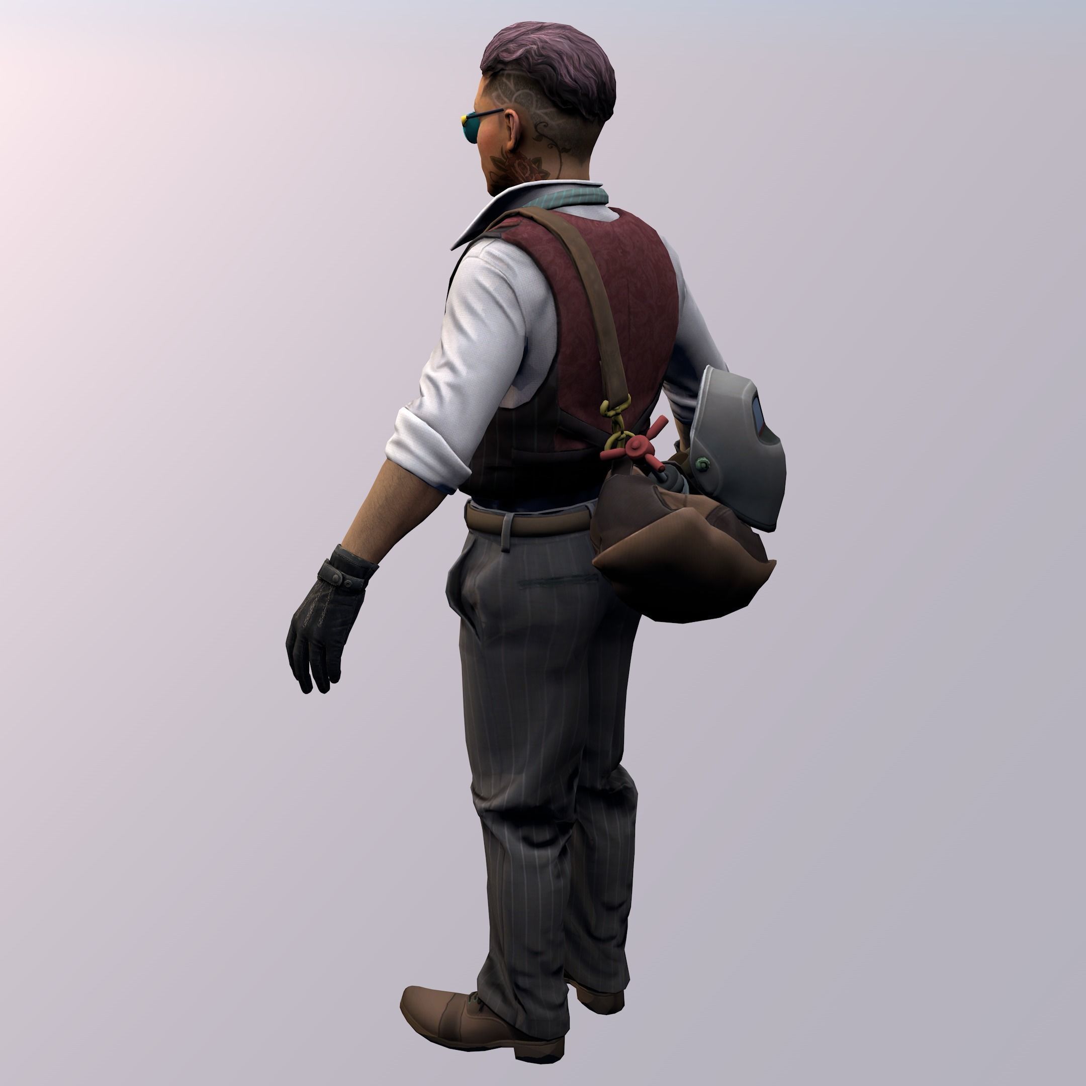 Agent from the game CSGO Burglar Voltzmann Professionals 3D model ...