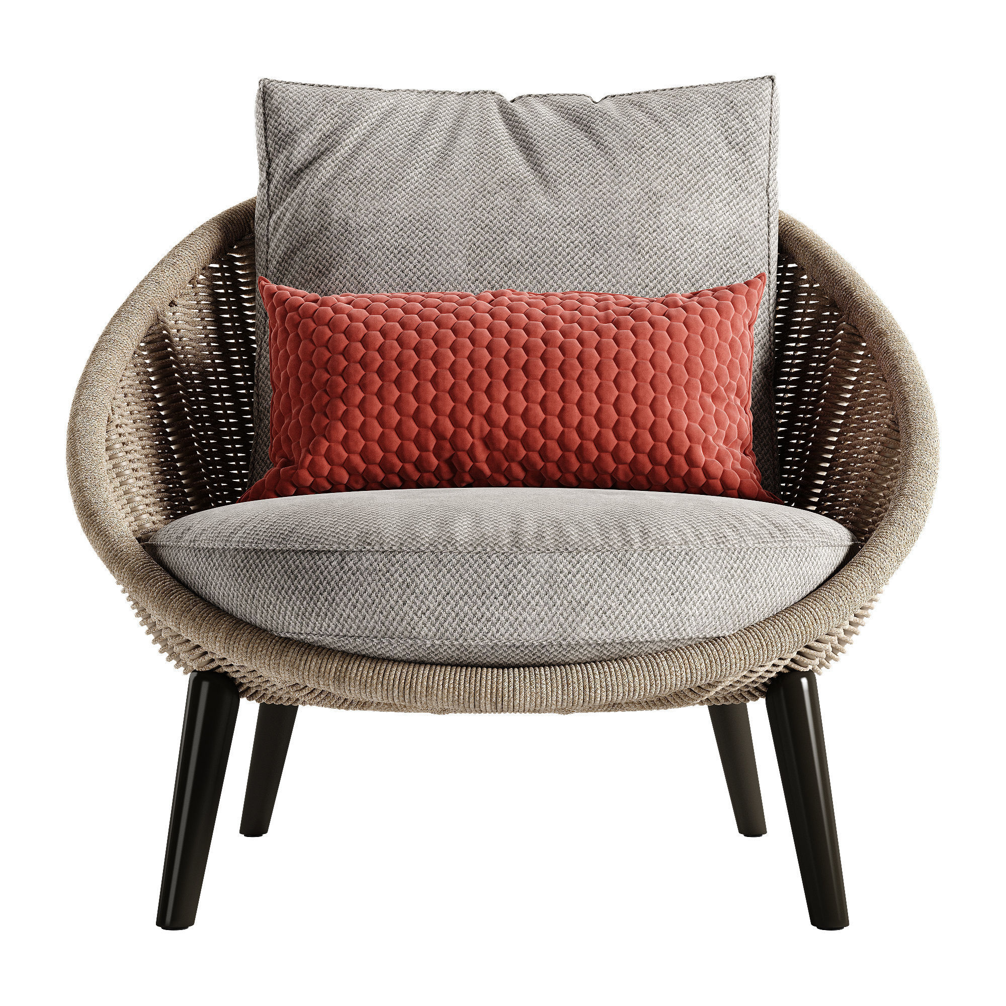 Minotti Lido Cord armchair 3D model CGTrader